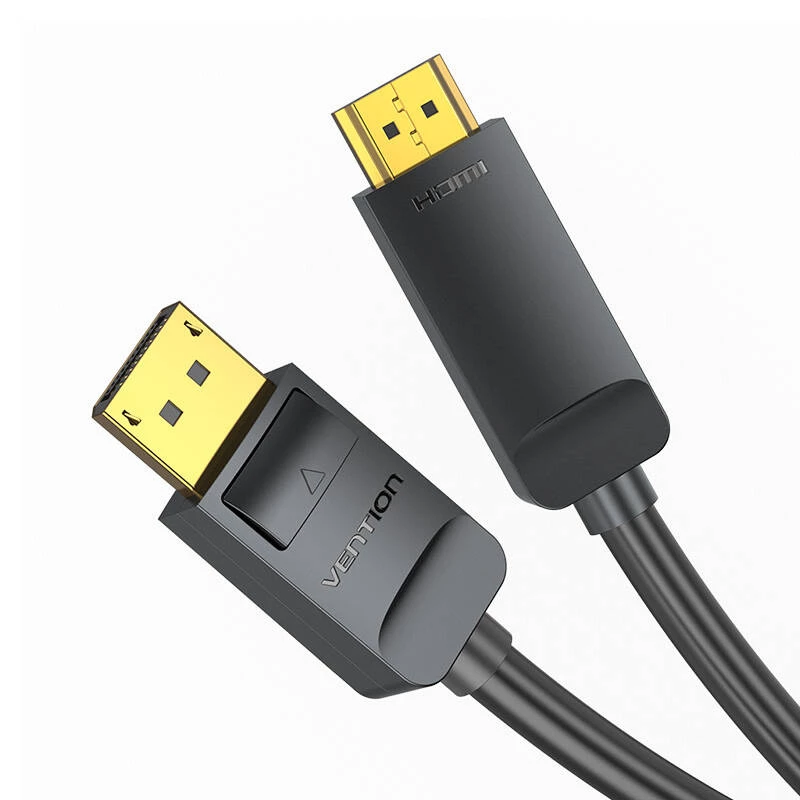 Vention HAGBH DisplayPort-auf-HDMI-Kabel, 2 m, 4K 30 Hz, schwarz