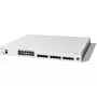Cisco Catalyst C1300-24XTS Managed L2/L3 Switch, 24 Ports (12x 10GE RJ-45 + 12x 10GE SFP+), 480 Gbit/s, RJ-45/USB-C-Konsole, 16.000 MAC-Tabelle, Rackmontage