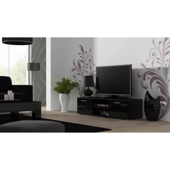 Cama TV-Ständer SOHO 140 schwarz/schwarz glänzend