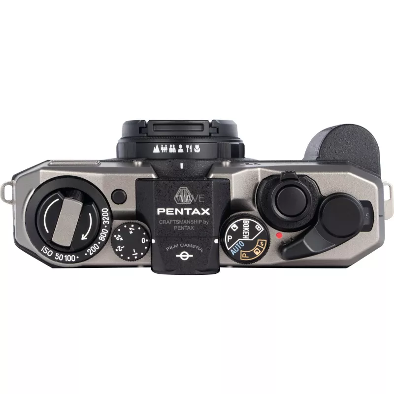 Pentax 17 Filmkamera, schwarz/silber