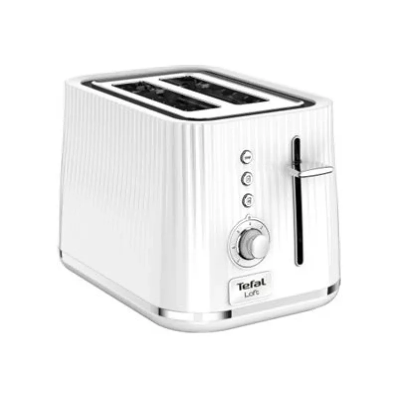 Tefal Loft TT7611 7 2 Scheiben Chrom, Weiß