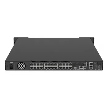 Netzwerk-Videorekorder AXIS S2224 Mk II 24-Kanal, 48-Kanal-Wiedergabe, 7680×4320, 6 TB HDD, 256 GB SSD, RAID 0/1/10, 1U, Schwarz