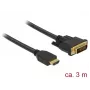 Videokabel-Adapter DeLOCK 85655 3m HDMI Typ A DVI Schwarz