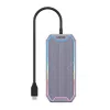 Unitek uHUB S7+ D1029A USB-C-Hub, USB 3.2 Gen 2 10 Gbps, HDMI 2.0, Gigabit-RJ45, 3,5-mm-Audio, 100 W, grau