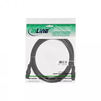 FireWire-800-Kabel InLine 39902 1,8 m Stecker/Stecker Schwarz
