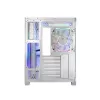 PC-Gehäuse MODECOM Volcano Panorama Midi Tower weiß — micro ATX, gehärtetes Glas, ARGB, USB-C, unterstützt GPU 400 mm