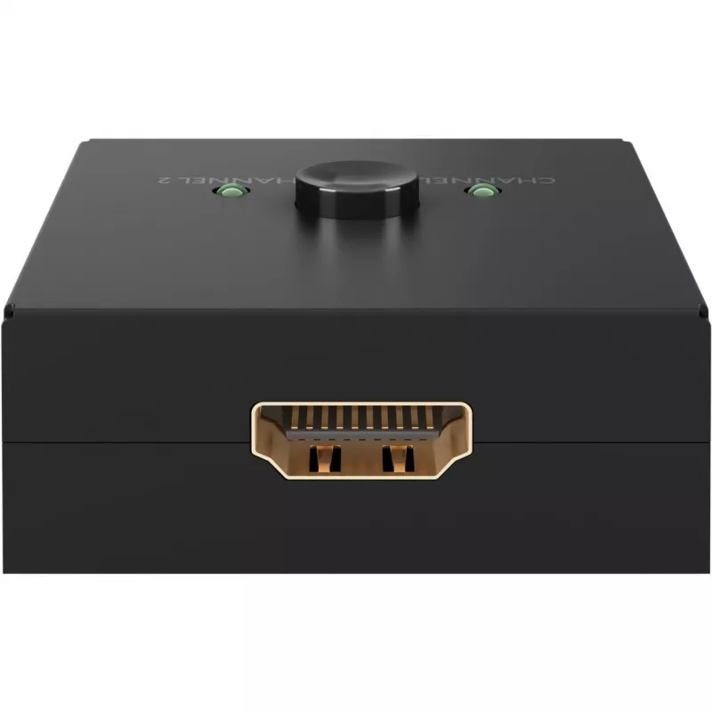 Goobay 58485 Manuelle HDMI-Umschaltbox 2 auf 1, 4K 30 Hz