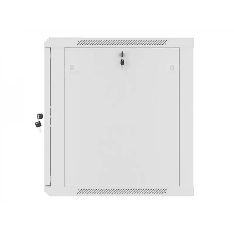 Lanberg Wandmontage-Installationsschrank 19'' 12U 600x600mm grau (Glastür)
