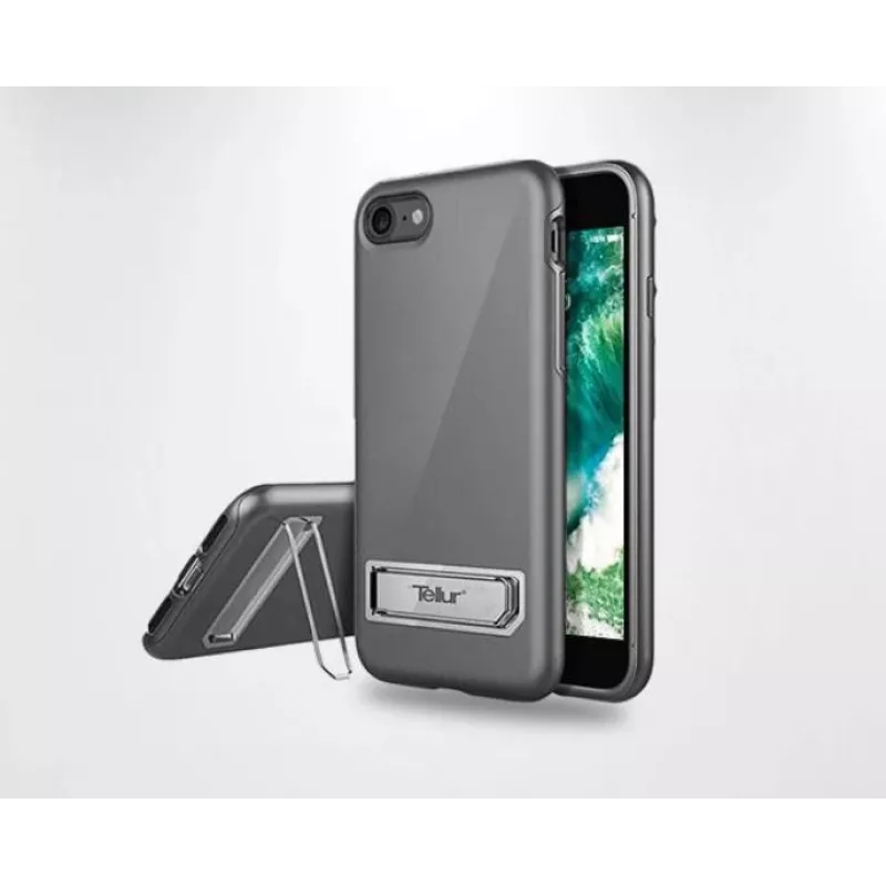 Tellur Premium Kickstand Ultra Shield Hülle für iPhone 7, Gold