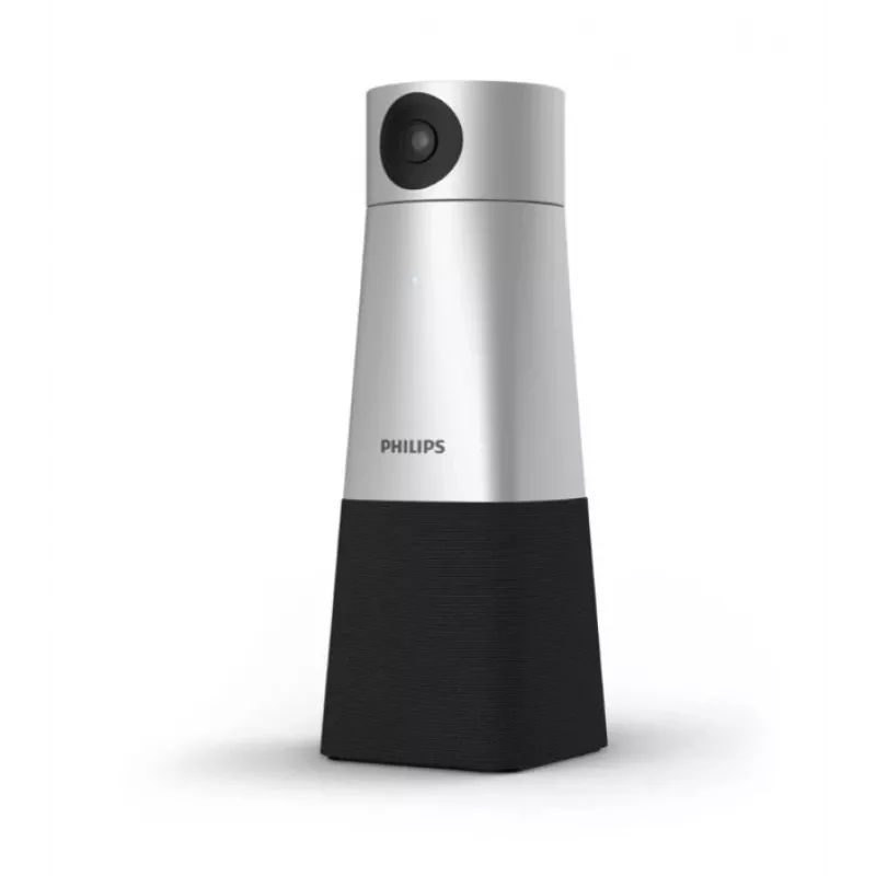 Philips PSE0550 SmartMeeting tragbare 4K-Videokonferenzkamera mit integriertem Mikrofon, 30 fps, USB, Schwarz/Silber