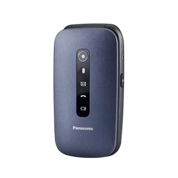 Panasonic KX-TU550 EXC Mobiltelefon für Senioren, 4G, 2,8 Zoll, Klapptelefon, 1,2 MP, Bluetooth, 1400 mAh, Blau