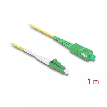 DeLOCK 83235 InfiniBand-Glasfaserkabel 1m LC SC OS2 Gelb