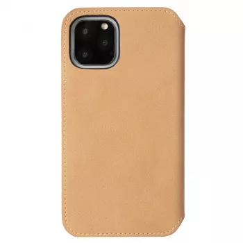 Handytasche Krusell Sunne für Apple iPhone 11 Pro Max — vintage nude, Folio-Hülle mit Kartenfächern