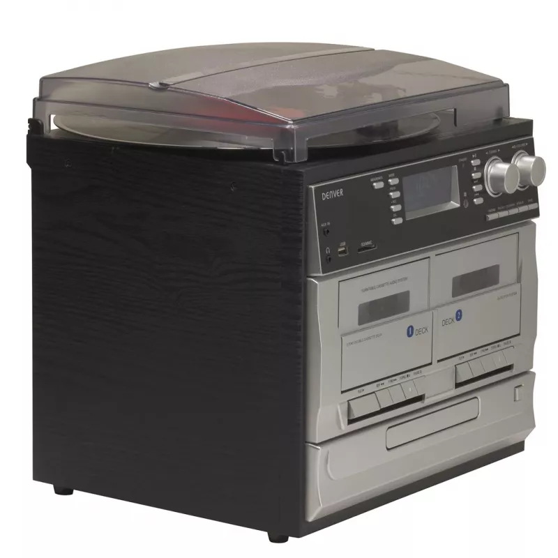 Denver MRD-166 DAB+ Musikcenter mit Plattenspieler, CD- und Kassettenspieler
