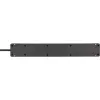 Brennenstuhl Bremounta Steckdosenleiste, 5-fach, 2x USB-C, 3 m, Schwarz