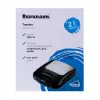 Ravanson OP-7050 3-in-1 Sandwichmaker, 1200 W, Schwarz/Silber