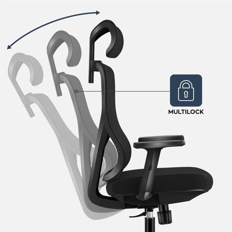 Bürodrehstuhl mark adler Manager 3.3 Schwarz — ergonomisches Design, Drehsockel