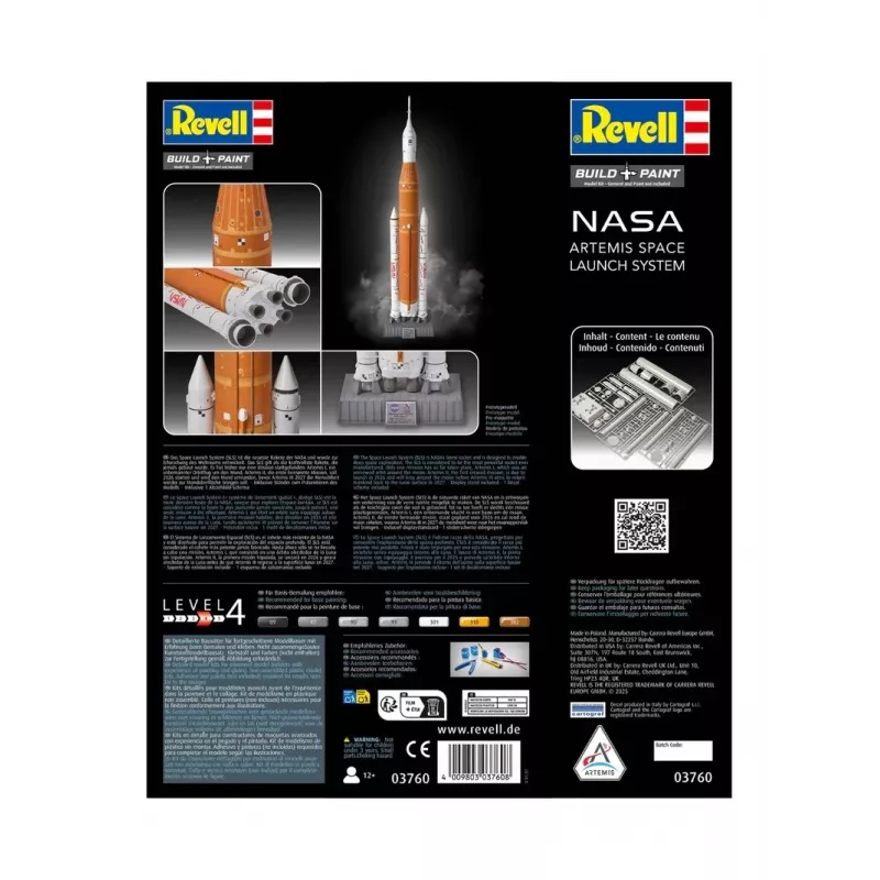 Plastikmodell Artemis Space Launch System