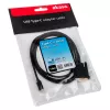 Akasa USB-Type-C-auf-DVI-Adapterkabel, Schwarz (AK-CBCA10-18BK)