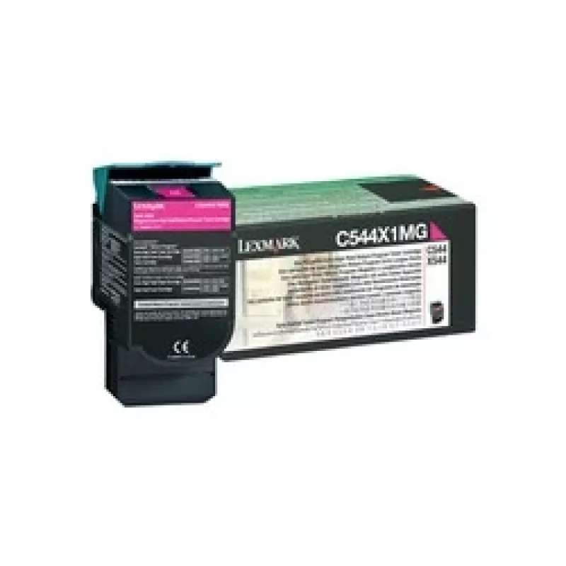 Lexmark C544X1MG Tonerkartusche für C544/C546/X544/X546/X548, Magenta, 4000 Seiten