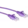 ACT Lila 1 Meter LSZH U/UTP CAT6 Datacenter-Slimline-Patchkabel rastnasenfrei mit RJ45-Steckern