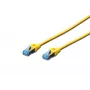 Netzwerkkabel Digitus CAT 5e SF/UTP Patchkabel RJ45 5m Gelb