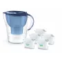 Wasserfilter-Kanne BRITA Marella XL mit 5 MAXTRA PRO Kartuschen, blau
