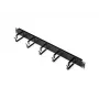 ROLINE 26.21.0263 19-Zoll Rangierpanel 1 HE, 40 x 60 mm, Schwarz RAL 9005