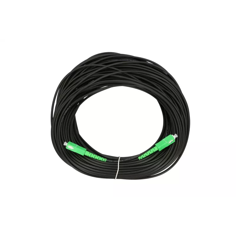 Patchcord Extralink SC/APC–SC/APC Simplex, Single-Mode G.657A2, FTTH rundes Dropkabel, 10 m