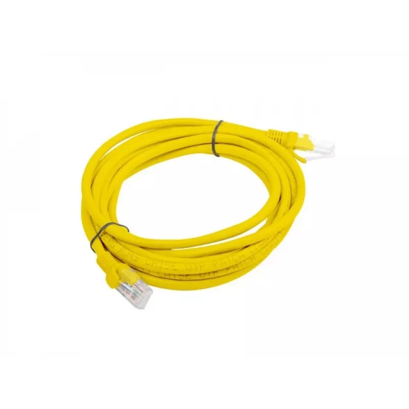 Lanberg PCU5-20CC-0300-Y Cat.5e U/UTP Patchkabel, 3 m, gelb, 10er-Pack