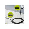 Goobay 49269 USB-A-auf-Lightning-Kabel, 2 m, Textilmantel, Metallstecker, MFi-zertifiziert, USB 2.0, Space Grau/Silber