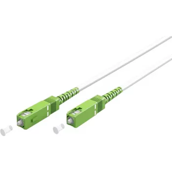 Goobay 59598 Glasfaserkabel 10 m SC/APC FTTH OS2 Weiß (59598)