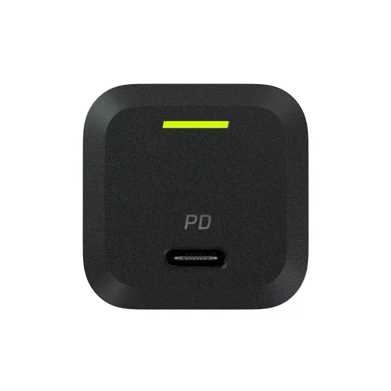 Ladegerät für Mobilgeräte Green Cell CHARGC06, USB-C 33W, Quick Charge 3.0, AC-Eingang 100–240V, schwarz