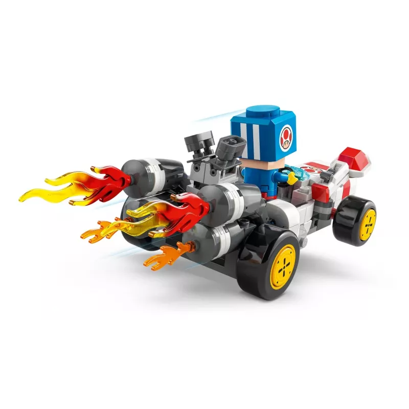 Konstruktionsspielzeug LEGO-Set 72035 Super Mario Mario Kart Toads Werkstatt, interaktive Level und Figuren