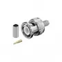 Goobay 11333 BNC-Crimpstecker für RG 58/U-Kabel, Goldstift