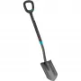 Gardena 17012-20 – Drainageschaufel – Stahl – Schwarz – D-förmig – monochrom