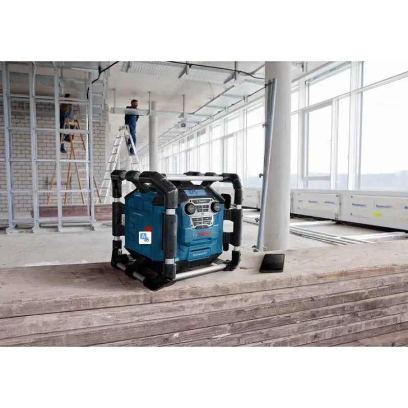 Bosch GPB 18V-5 C Professional Tragbares Digitalradio Aluminium, Schwarz, Blau