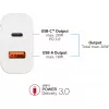 Alcasa PCA-W003W Ladegerät für Mobilgeräte Weiß (PCA-W003W)