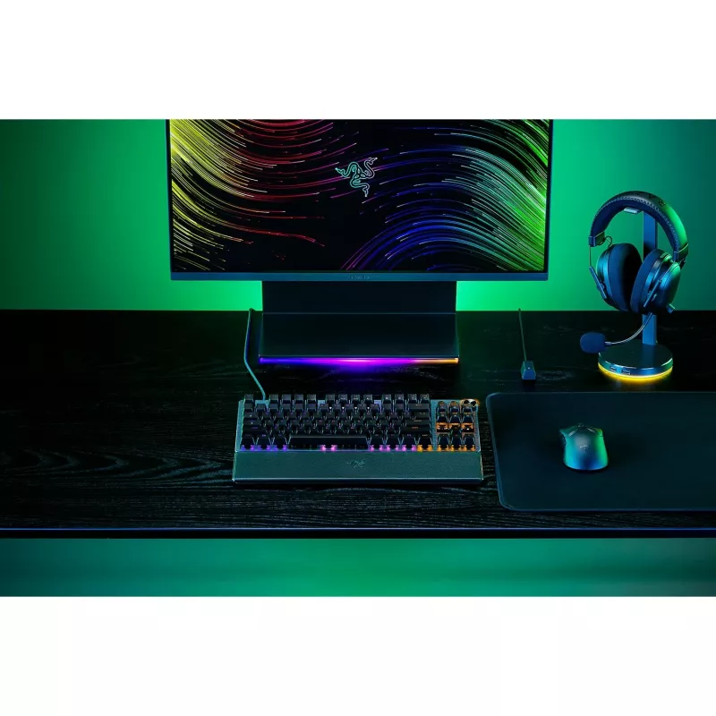 Razer Huntsman V3 Pro Tenkeyless RZ03-05520400-R3G1 Gaming-Tastatur, 8 kHz, Razer Analog Optical Gen 2 Switches, deutsches Layout (ISO DE), Schwarz