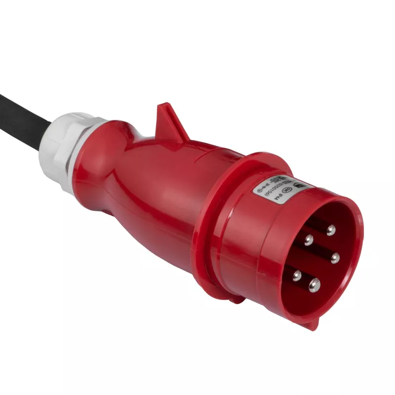 Akyga AK-EC-22 mobiles EV-Ladegerät, Typ 2, CEE-5-Pin-Stecker, dreiphasig, 32 A, 22 kW, LCD, 5 m
