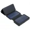 PowerNeed ES20000B faltbares Solarpanel mit Powerbank, 9 W, 20000 mAh, Li-Poly, 2x USB 2 A, Schwarz