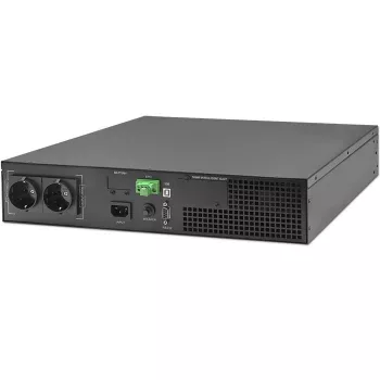 Qoltec 52285 USV (unterbrechungsfreie Stromversorgung) Doppelwandlung (Online) 1 kVA 1000 W 2 AC-Ausgänge