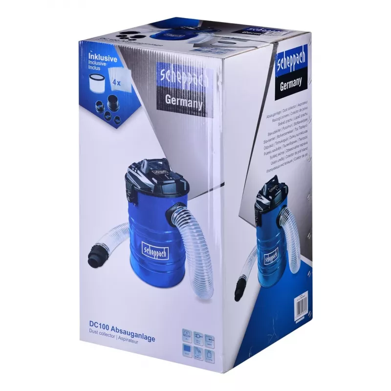 Scheppach DC100 Absauganlage, 65 l, 1200 W