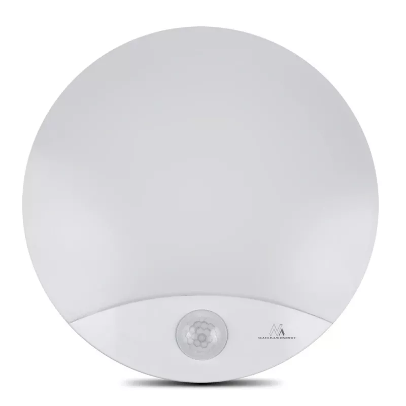 Wand LED-Lampe MACLEAN MCE357W mit IR-Bewegungssensor, weiß, für den Außen- und Innenbereich