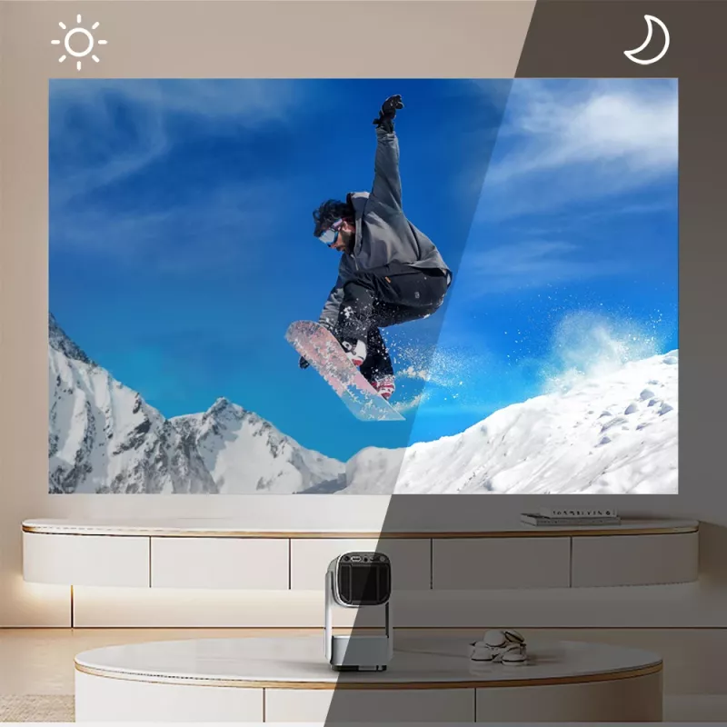 Manta PMA102M24 MultiVision tragbarer Smart-Projektor, 1280x720, 250 ANSI, Android 9, Wi-Fi, Bluetooth