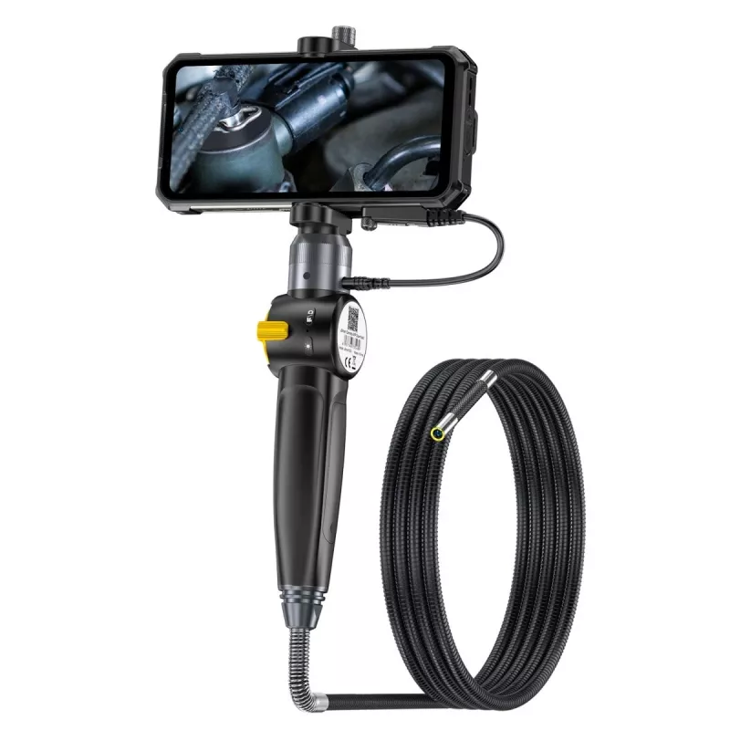 Ulefone uSmart E03 UF-EC03 Endoskopkamera, 1280x720 HD, in zwei Richtungen um 180° lenkbare Sonde, 6 LEDs, IP67, 1 m halbstarres Kabel