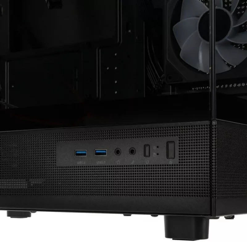 GSI SmartAssembly ARGB Glas Micro-ATX-Gehäuse - 650W
