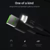 Lightning-auf-USB-A-Kabel Green Cell KABGC12, 2 m, Lightning – USB A, Schwarz