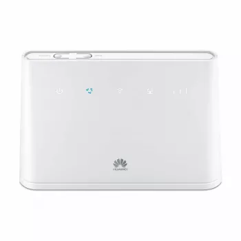 Tischrouter HUAWEI B311-221 Single-Band 2,4 GHz Wi‑Fi 4 (802.11n), Gigabit Ethernet, 4G LTE, SIM-Slot, RJ-11, 12V 1A, weiß