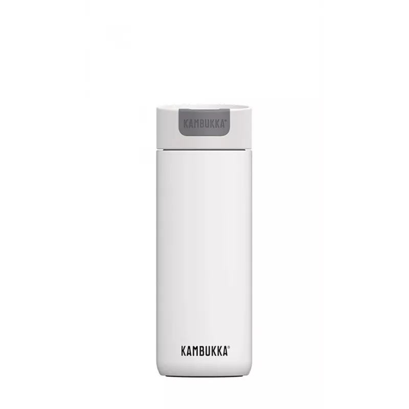 Kambukka Olympus 11-02027 Thermobecher 500 ml, hält 20 Std. heiß / 10 Std. kalt, Marshmallow White